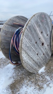 Part spool of four wire general cable