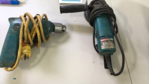 Makita electric drill and disc grinder