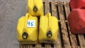 Yellow fuel jugs