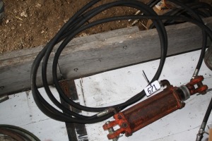 Hyd cylinder w/ hoses
