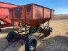 *Gravity grain box on 6-wheel wagon - 2